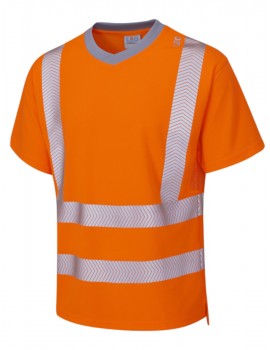 Leo Larkstone Coolviz Plus T-Shirt Orange High Visibility